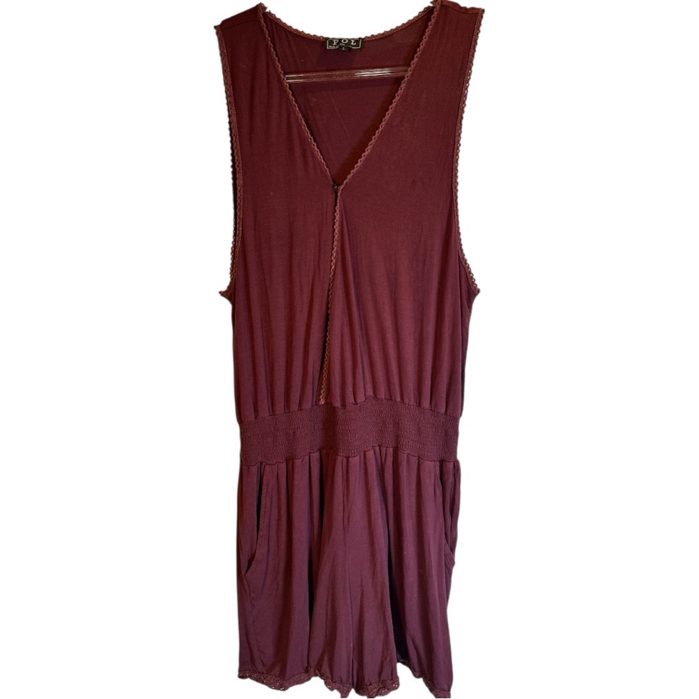 POL Maroon Romper